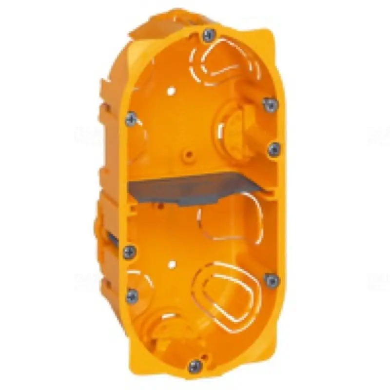 Prémium Legrand 080042 Batibox gipszkarton doboz kettes, 40mm mély, sárga