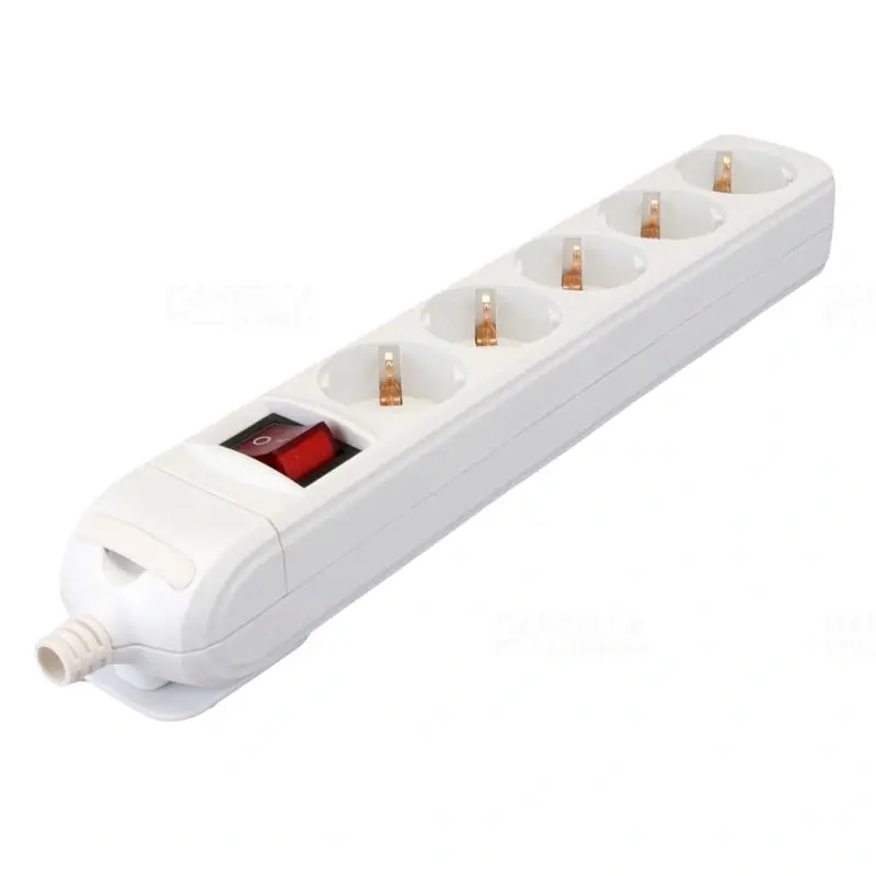 Ingyenes szállítás Újravezetékezhető hord. elosztósáv kapcsolóval 5 SHUKO, 16 A vez. nélkülHUR-05K