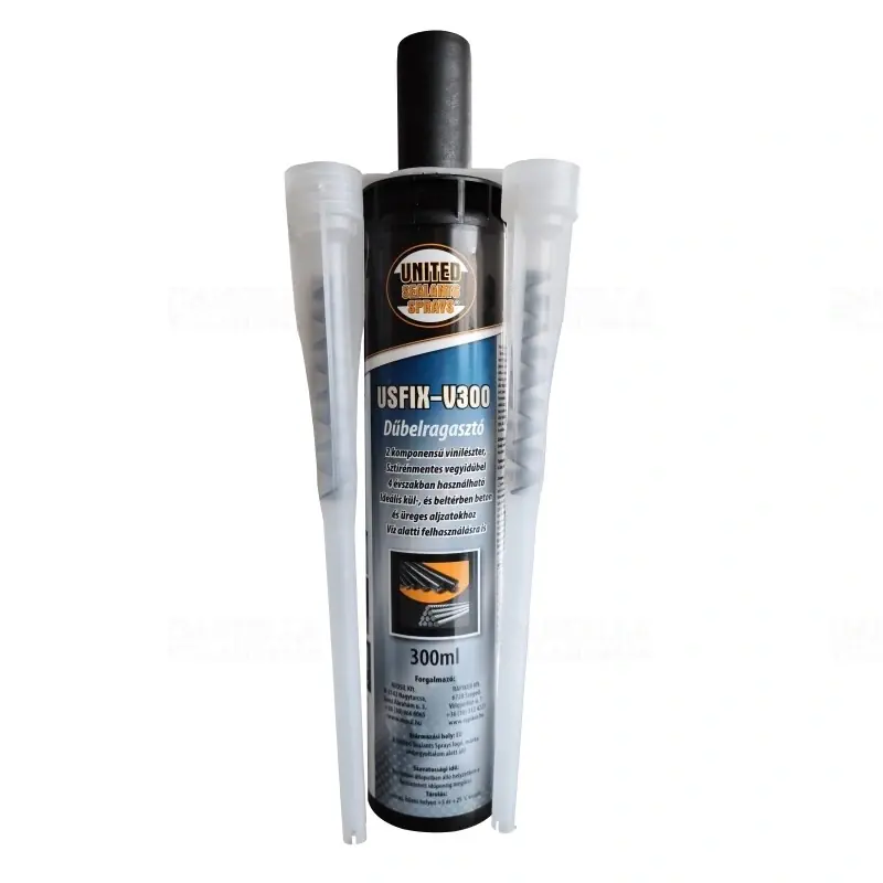 Akció United Sealants USFIX-V300 2 komponensű, 4 évszakos, vinilészter bázísú dűbelragasztó 300ml 3061