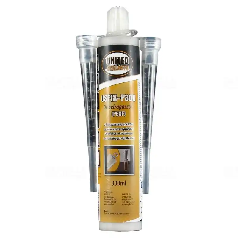 Expressz szállítás United Sealants USFIX-P300 poliészter dübelragasztó 300ml 3060