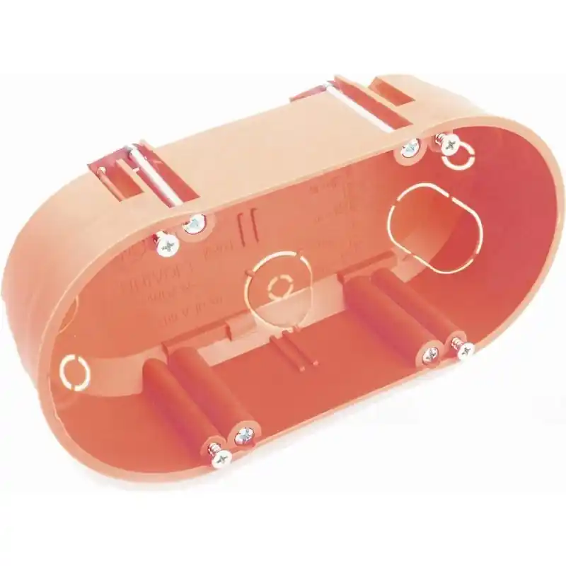 Kiváló minőség HWDZ gipszkarton kötődoboz D=65, dupla 45mm mély, narancssárga 021198 Univolt