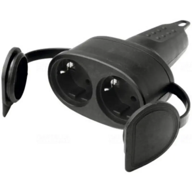 Földelt dupla aljzat egyenes kábelvezetéssel, NGA 02 Eredeti