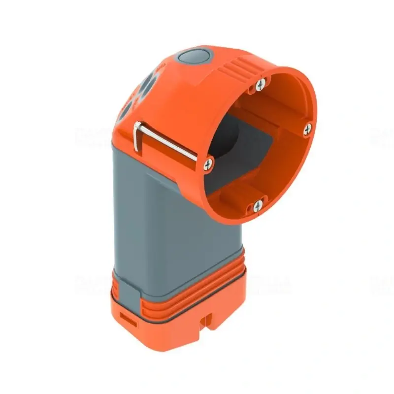 Alacsony ár Gipszkarton doboz74mm mély, narancs/szürke légmentes, elasztomer zsákkal HE 74-L2003828 OBO