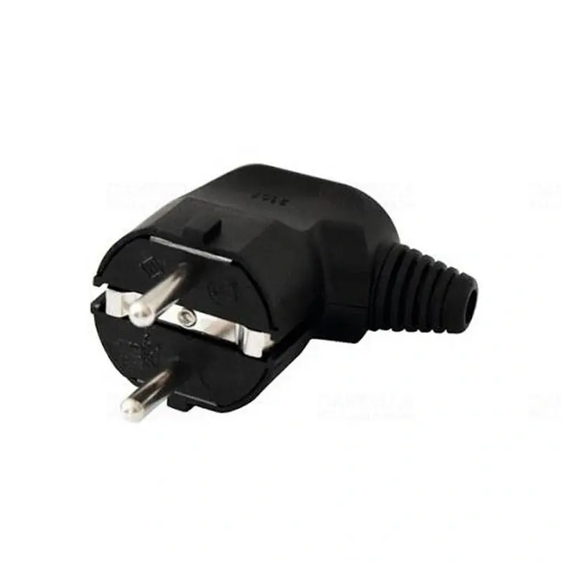 Földelt dugvilla oldalsó kábelvezetéssel feketeNPD 1/BK Olcsó