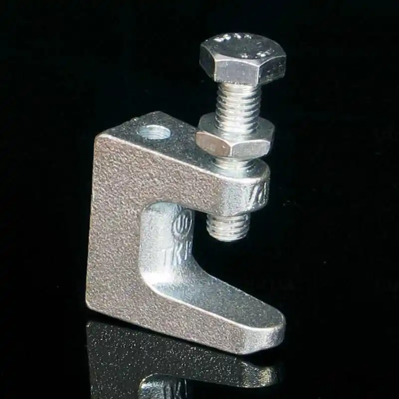 Kábellétra rögzítő elem I gerendára, állítható 0-26mm/M12 menetes szárhoz tűzálló, US 3 ZNCR Kopos Újdonság