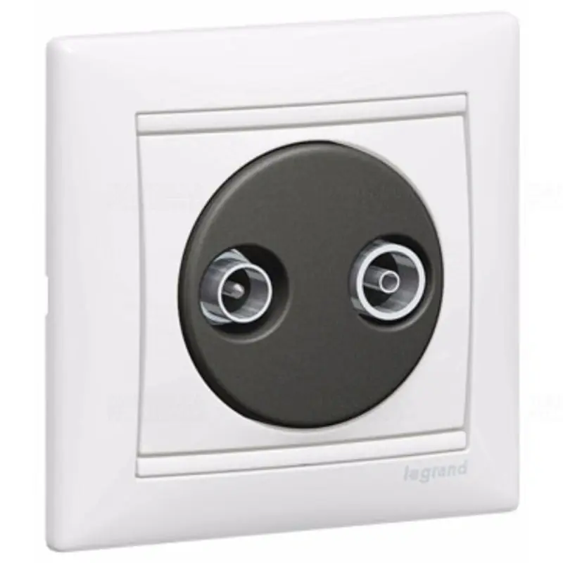 Biztonságos fizetés Legrand 774432 Valena TV/RD aljzat, végzáró, 1,5 dB, fehér