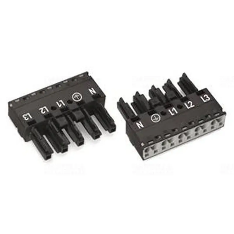 WAGO 770-205 Aljzat5 pólusú, fekete Alacsony ár