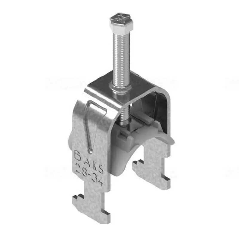 BAKS UKP1/28-34 kengyeles bilincs H-kivitel cinkpehely bevonat 1 kábel részére műanyag nyomóvályúval 28-34mm, 16mm résszélességhez 425847 Gyors szállítás