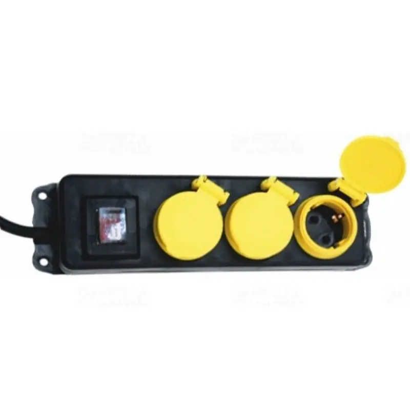 Legjobb ár Kültéri elosztó, 3 aljzat, 1,5fm, kapcs NVO 03K/BK