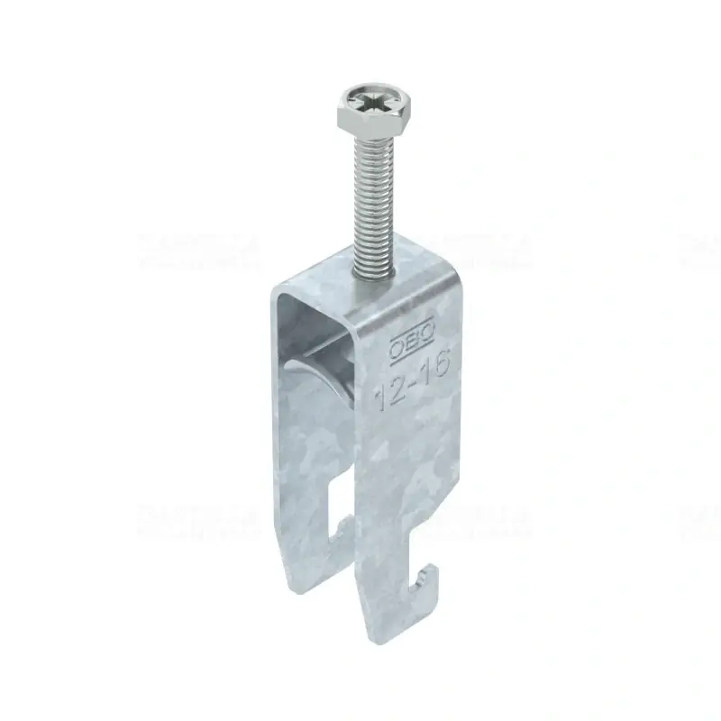 Népszerű OBO BBS kengyeles bilincs U-kivitel tűzihorganyzott 2 kábel részére fém nyomóvályúval 12-16mm, 18-22mm résszélességhez BS-U2-M-16 FT 1186510