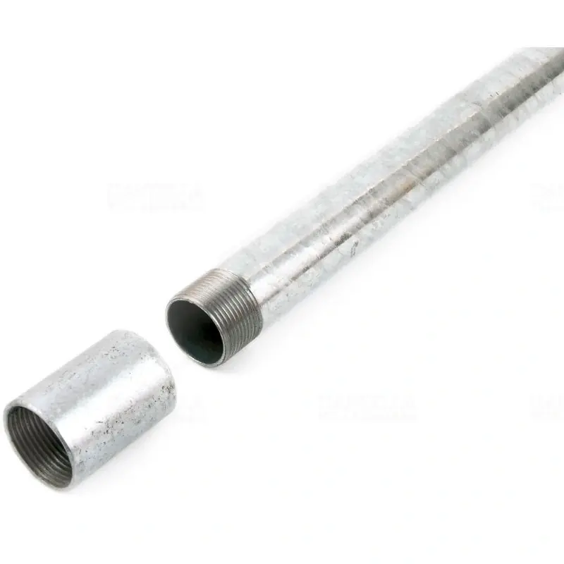 Expressz szállítás Acélpáncélcső menetes, tűzihorganyzott, karmantyúval GSR25 3M TH 019921 Univolt