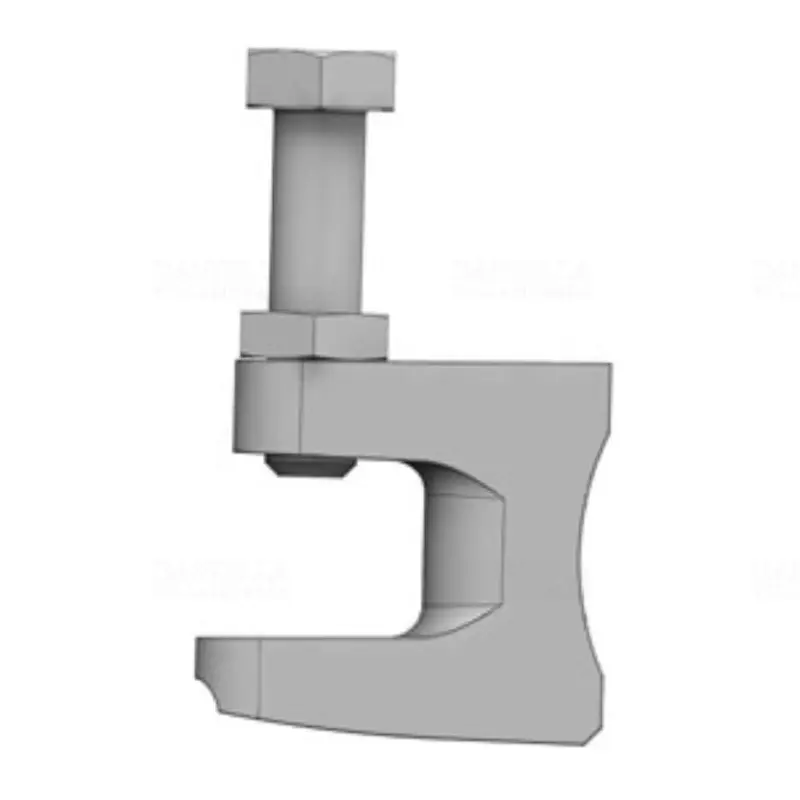 Kábellétra rögzítő elem I gerendára, állítható 0-20mm/M10 menetes szárhoz tűzálló, US 2 ZNCR Kopos Expressz szállítás