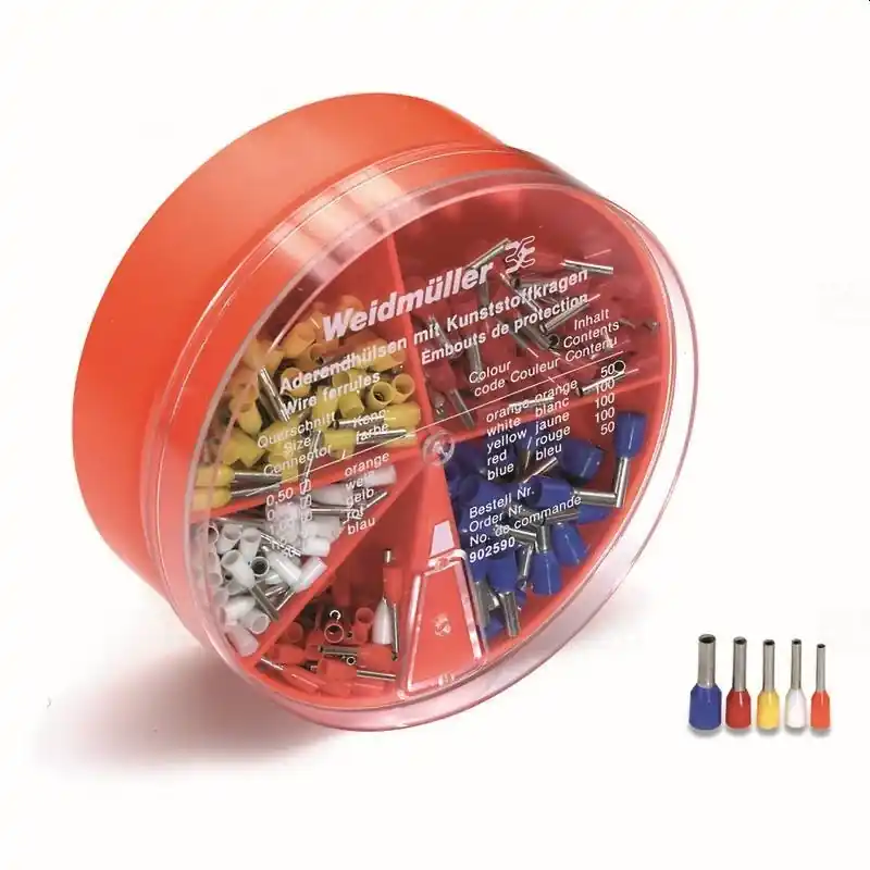 Biztonságos fizetés Érvéghüvely készlet H-BOX 0,5-2,5QMM DIN 9025430000 Weidmüller