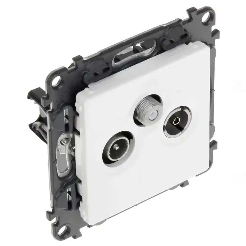 Legrand 753152 Valena Life TV/RD/SAT aljzat, 1,5 dB, csillagpontos, fehér Pénzvisszafizetés