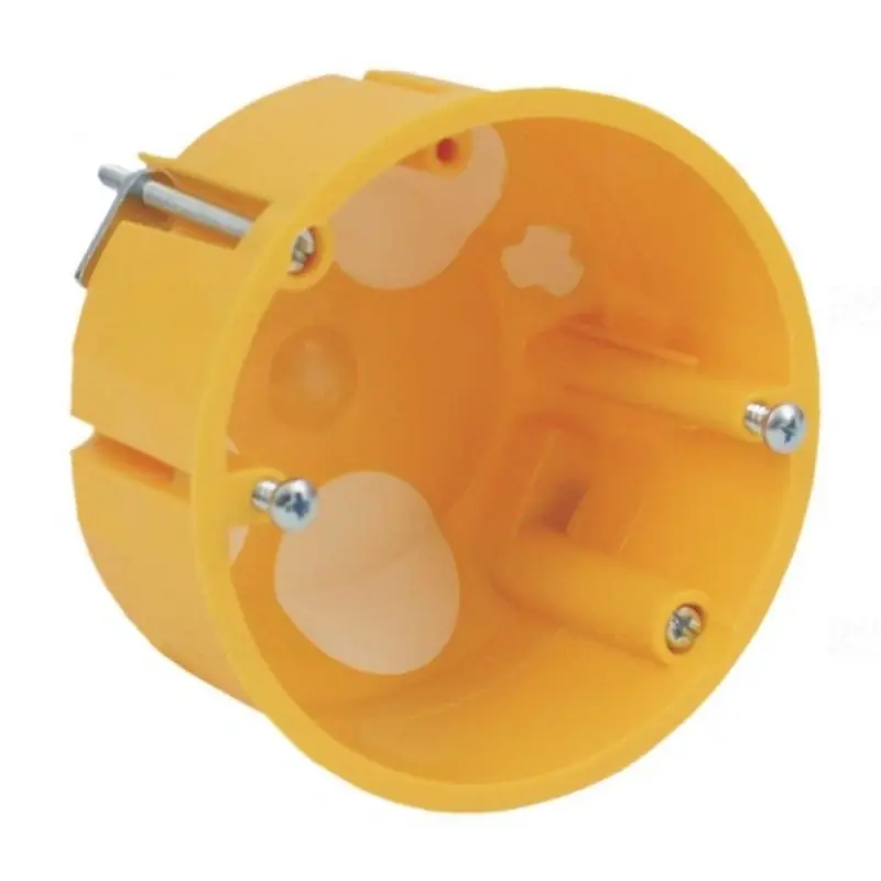 Gipszkarton doboz 1-es, d73mm, 45mm mély, sárga, univerzális KUL 68-45/LD NA Kopos Rendeld meg most