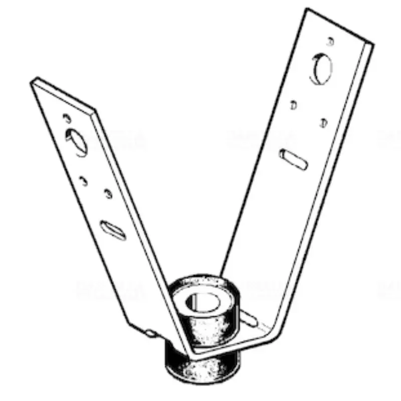 Kábeltálca mennyezeti rögzítő trapézlemezre 100x100/M8 menetes szárhoz tűzálló, DSOS 8 ZNCR Kopos Rendeld meg most