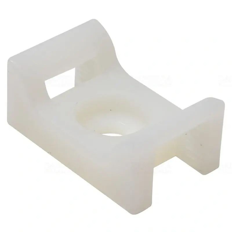 Kábelkötegelő talp 22x15 /4,4 fehér, csavarozható, 2 oldalt fűzhető, CSTALP-5 Tracon Kedvezmény