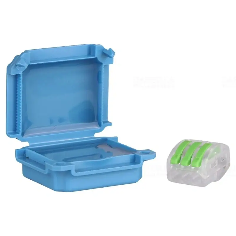 Vízálló műanyag doboz, kék 45x37x24mm, IPX8 BOXW2 Tracon Legjobb ár