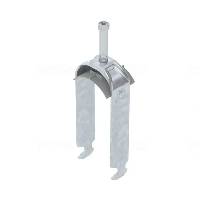 Expressz szállítás OBO BBS kengyeles bilincs H-kivitel tűzihorganyzott 2 kábel részére műanyag nyomóvályúval 40-46mm, 16-17mm résszélességhez BS-H2-K-46 FT 1186243