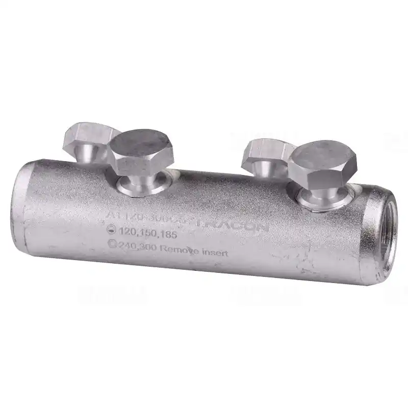 Szakadófejes csavaros alumínium toldóhüvely AT120-300CS4xM22 Tracon Alacsony ár