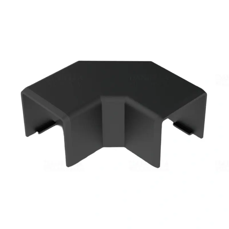 Eredeti Sík idom LHD 20x20 vezetékcsatornához fekete, 8623 FB Kopos