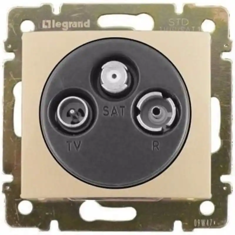 Legrand 774332 Valena TV/RD aljzat, végzáró, 1,5 dB, elefántcsont Rendeld meg most