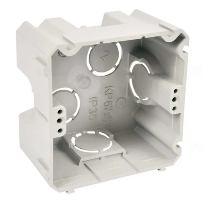 Vedd meg most Szerelvénydoboz71x71x42 négyszögletes, sorolható szürke, KP 67X67 KA Kopos