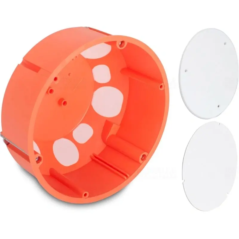 Ajánlat HWADW 120 RD Gipszkarton kötődoboz peremes fedéllel narancs 120mm 101398 Univolt