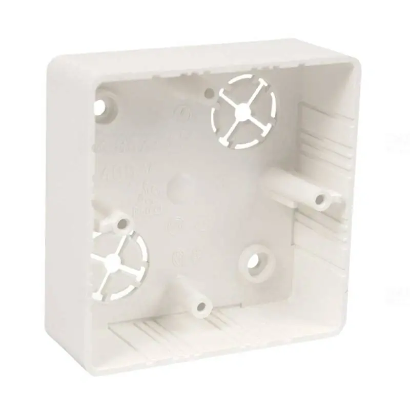 Elosztódoboz - LK81x81x28 (ABB Classic v. Spring-hez) sötét tölgy, LK 80X28R/1 I2 Kopos Biztonságos fizetés