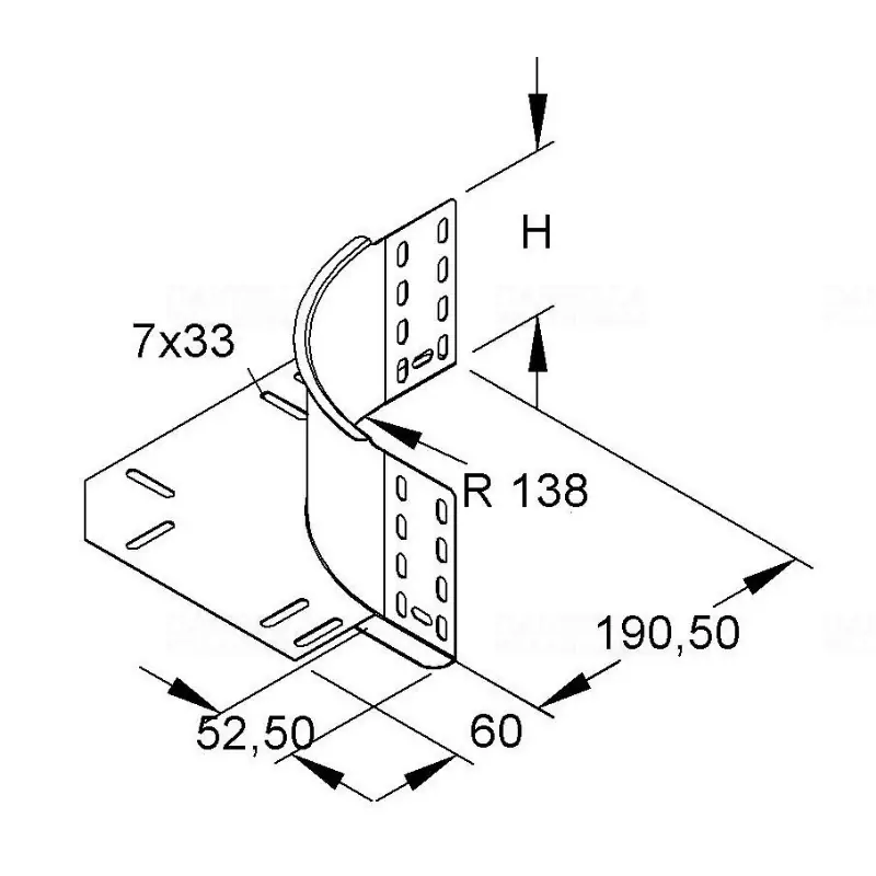 Olcsó NIEDAX REK 110 Sarok-toldalékelem tűzihorganyzott