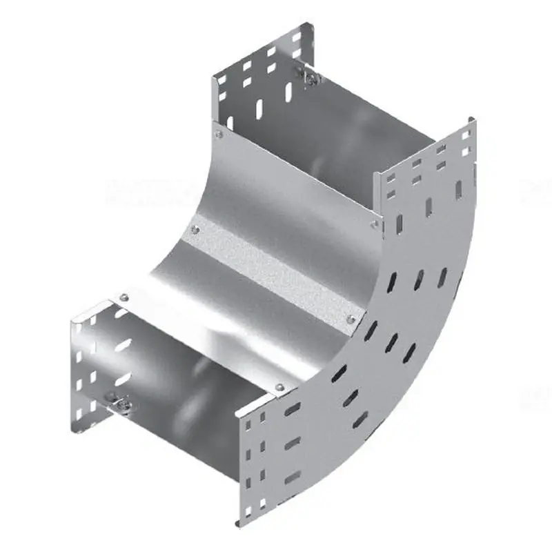 Utolsó esély BAKS LUNJ200H110 Kábeltálca sarokidom 90 fokos 110x200mm függőleges, fedéllel 131243