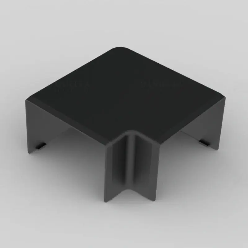 Saroktakaró LH 60X40 csatornához fekete, 8653 FB Kopos Kiváló minőség