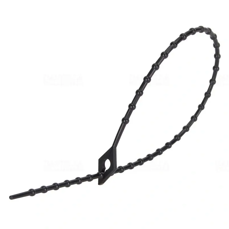 Kiárusítás Kábelkötegelő 200x1,8 fekete, nyitható, gyöngyös 200F-GY Tracon