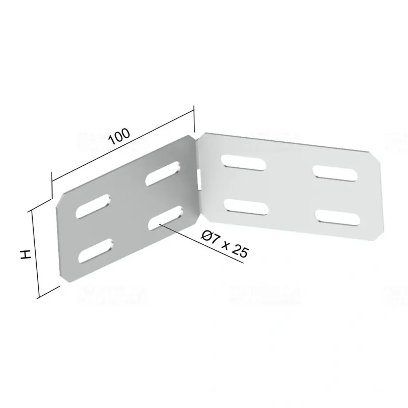 Expressz szállítás Toldó kábeltálcához vízszintes univerzális SSU 110 S Kopos