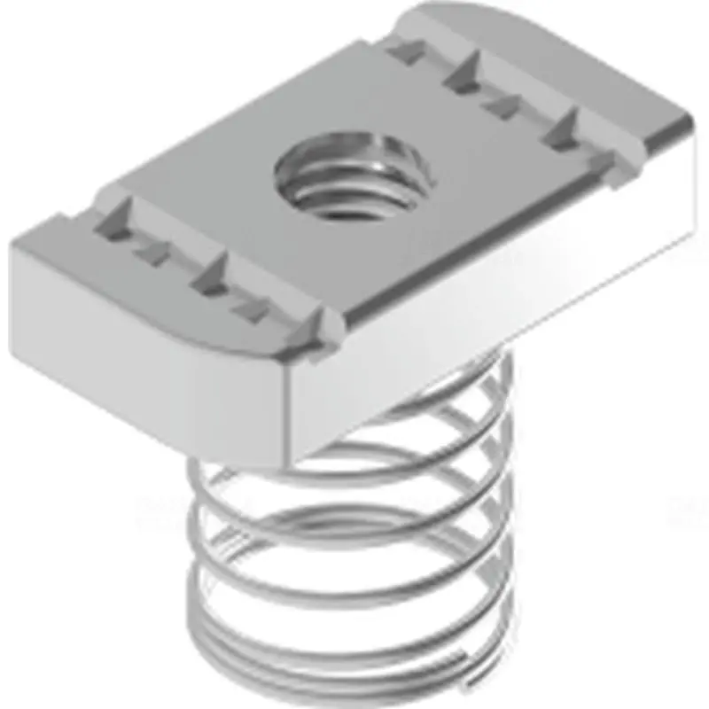 BAKS NRSM8/33 Csúszóanya rugóval profilsínhez M8 35x20mm 650351 Pénzvisszafizetés