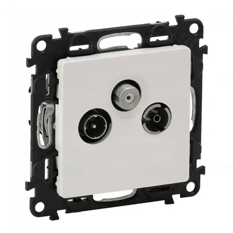 Legrand 753164 Valena Life TV/RD/SAT csatlakozóaljzat, 10 dB, végzáró, fehér Ingyenes szállítás