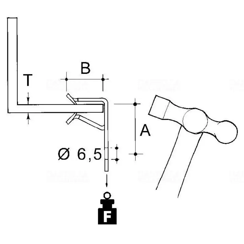 Peremes rögzítő, t=3,8 mm AH-38 Ingyenes szállítás