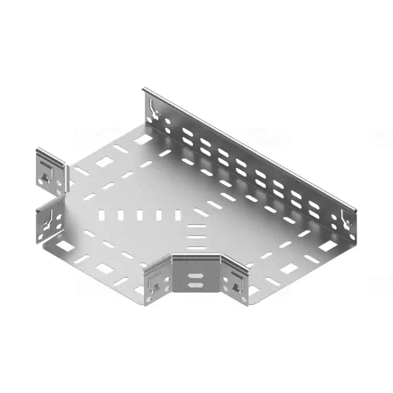 Vedd meg most BAKS TKFJ400H60 Kábeltálca T-idom 60x400mm csavar nélküli szerelés, anyagvastagság 1,0mm 166266