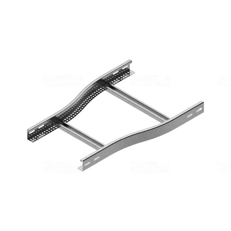 BAKS RDSP400/300H60N Kábellétra szűkítőidom 60x400/300mm szimmetrikus, szalaghorganyzott, anyagvastagság 1,5mm 467840 Pénzvisszafizetés