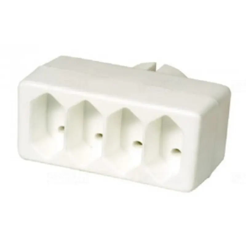 Kiárusítás Hálózati elosztó EURO 4-es aljzattal NV 24/WH Somogyi