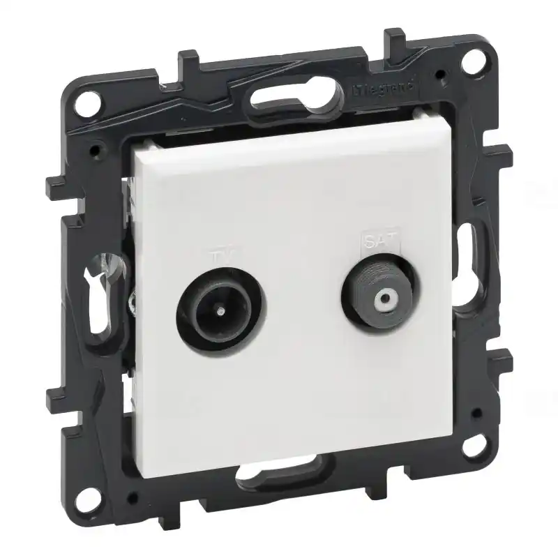 Alacsony ár Niloé Step fehér TV-SAT csillagpontos aljzat (1,5 dB) 863183 Legrand