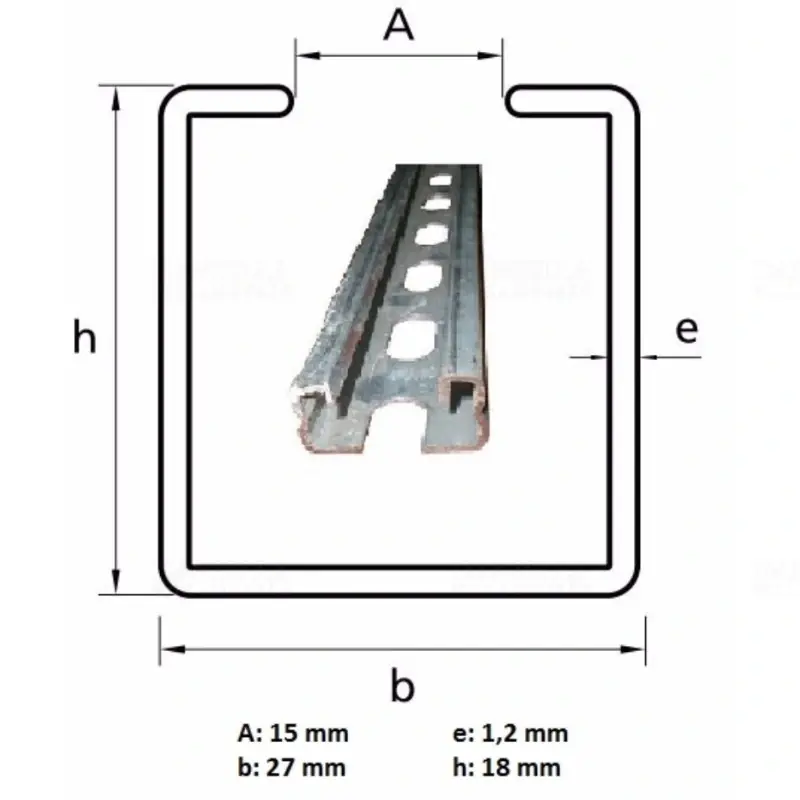 Olcsó Apolo/Celo C-sín 27x18x1,2 2m/szál 2718P (2718PSTD)