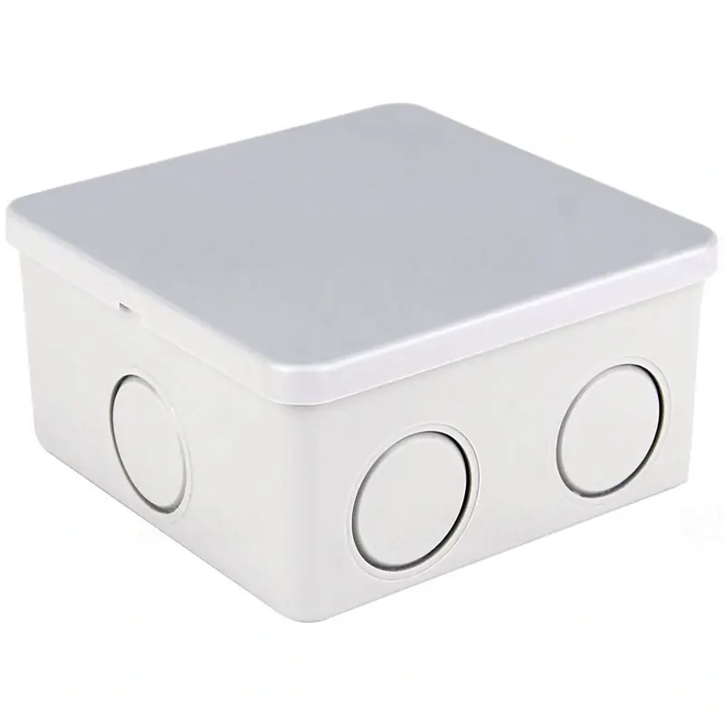 Prémium Elektronikai doboz, világos szürke, teli fedéllel 80×80×40, IP44 MED884Tracon