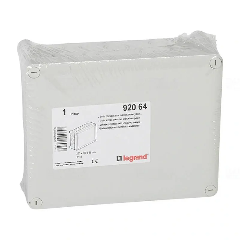 Legrand 092064 Plexo doboz téglalap alakú, 220×170×86mm, szürke Kiváló minőség