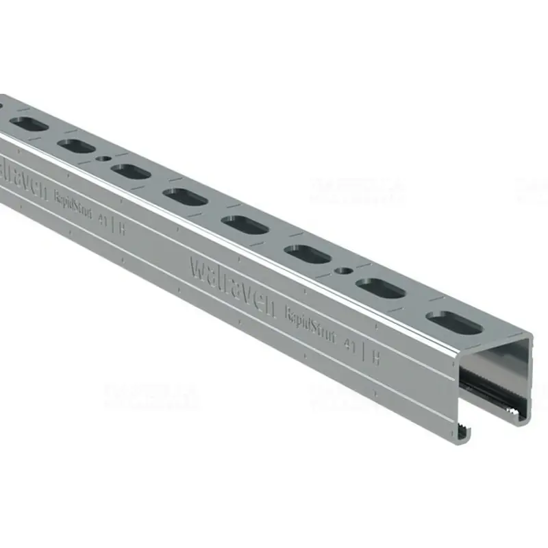 BIS RapidStrut profilsín 41x41x3000mm/2 BUP1000 perforált, nútszélesség 22mm 65018342 Walraven Utolsó esély