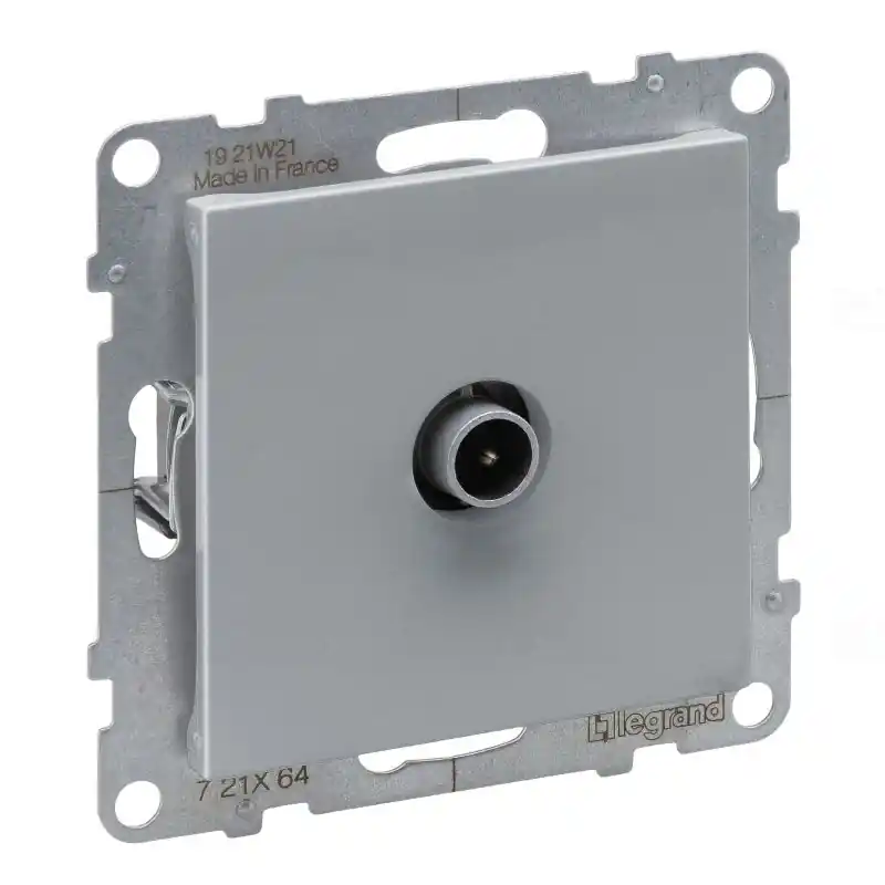 Legrand 721364 Suno TV csatlakozóaljzat csillagpontos, végzáró, keret nélkül, alumínium Legjobb ár