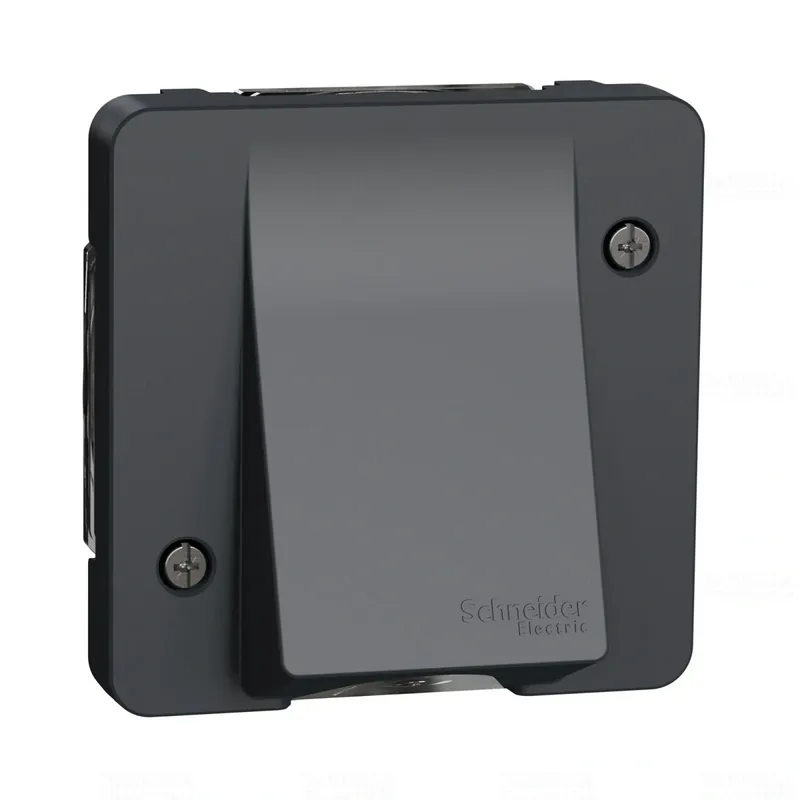 Kiárusítás MUREVA Styl Kábelkivezető, IP55, antracitszürke MUR37931 Schneider