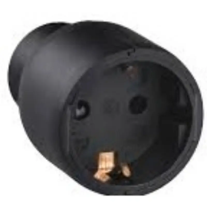 Ingyenes szállítás Legrand 050179 2P+F földelt, hátsó bekötésű műanyag csatlakozóaljzat, fekete