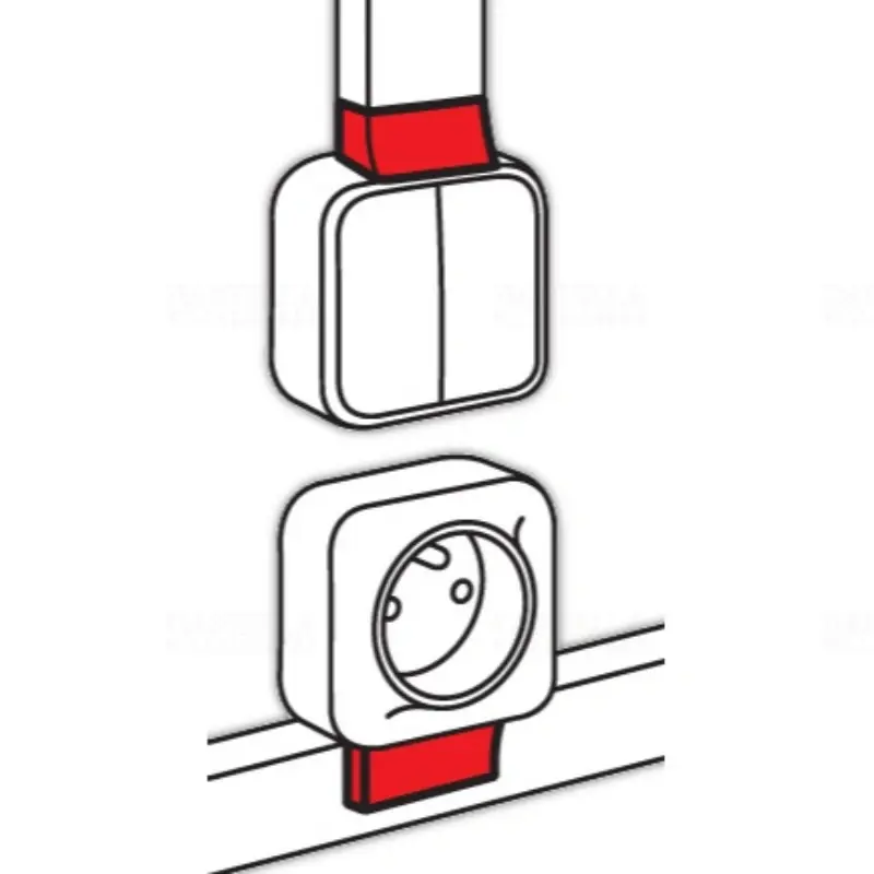 Kiváló minőség Legrand 638157 DLP eco Forix szerelvény csatlakozó elem 40x16 mm