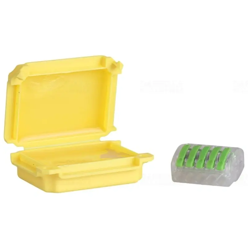 Vízálló műanyag doboz, sárga 53x39x24mm, IPX8 BOXW3 Tracon Pénzvisszafizetés